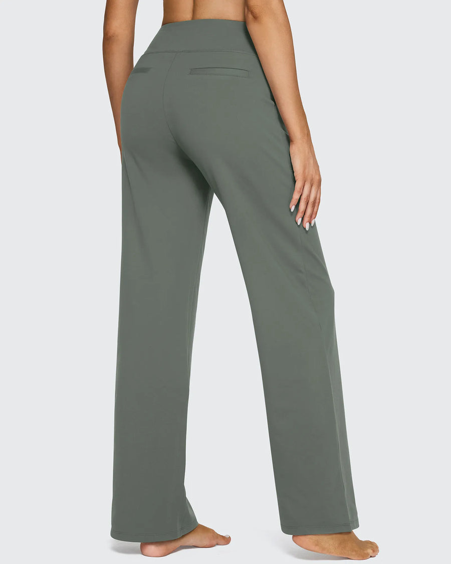 High-Waist Weite Hose — Office Fit