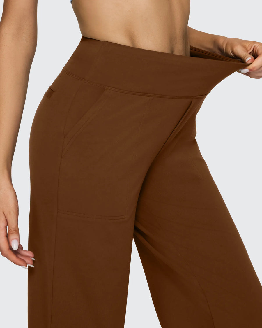 High-Waist Weite Hose — Office Fit
