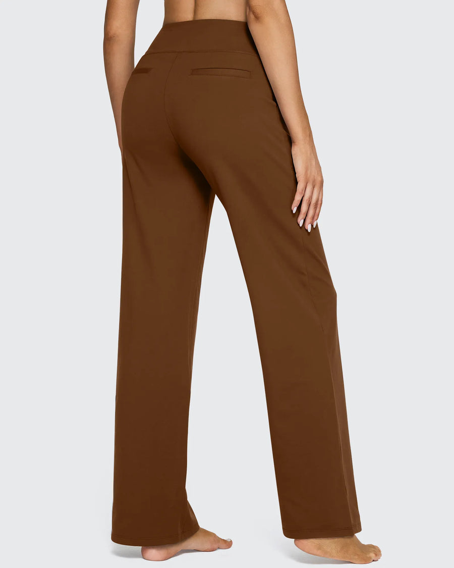 High-Waist Weite Hose — Office Fit