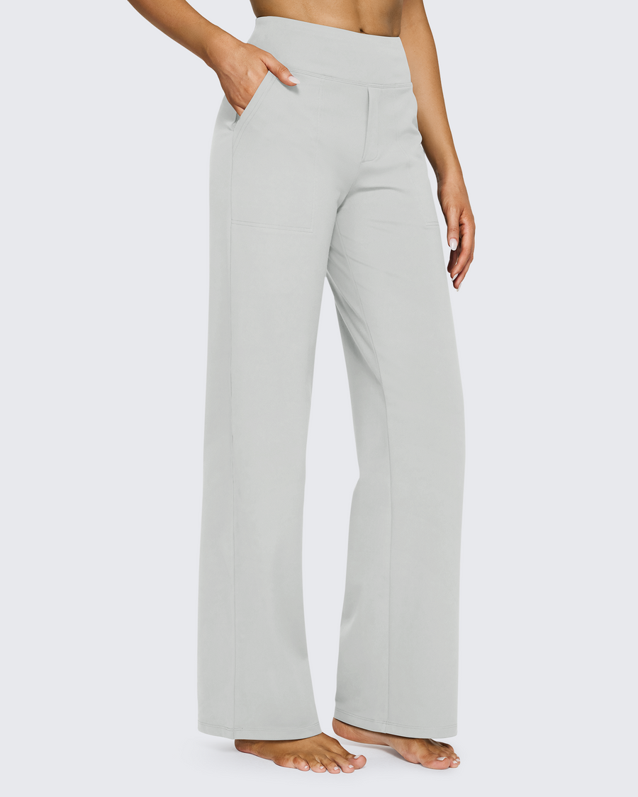 High-Waist Weite Hose — Office Fit