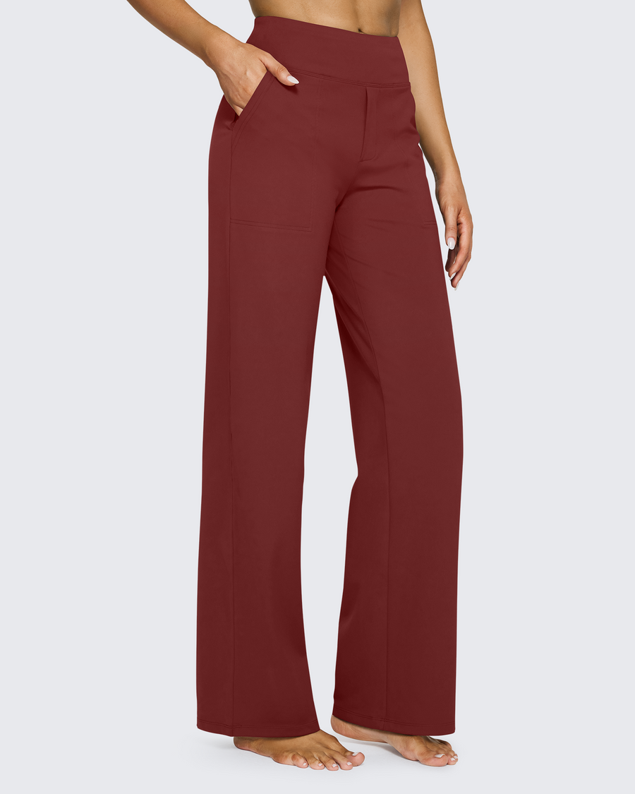 High-Waist Weite Hose — Office Fit