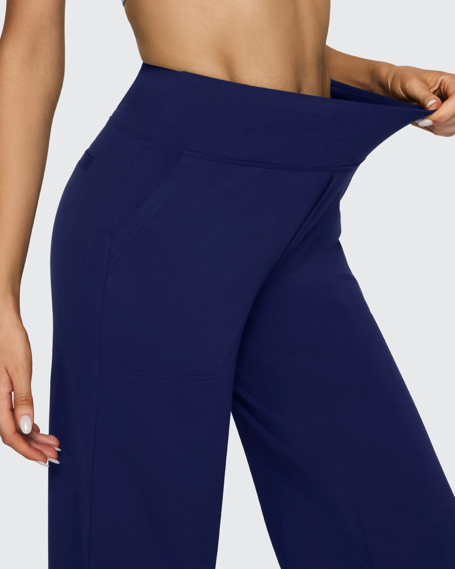 High-Waist Weite Hose — Office Fit