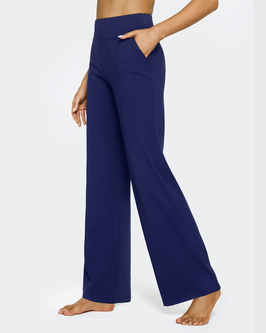 High-Waist Weite Hose — Office Fit