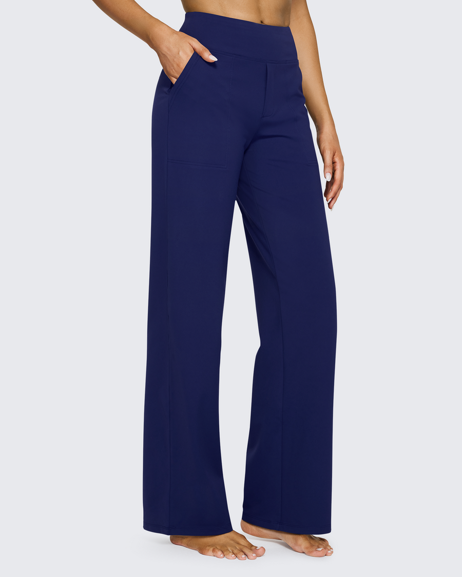 High-Waist Weite Hose — Office Fit