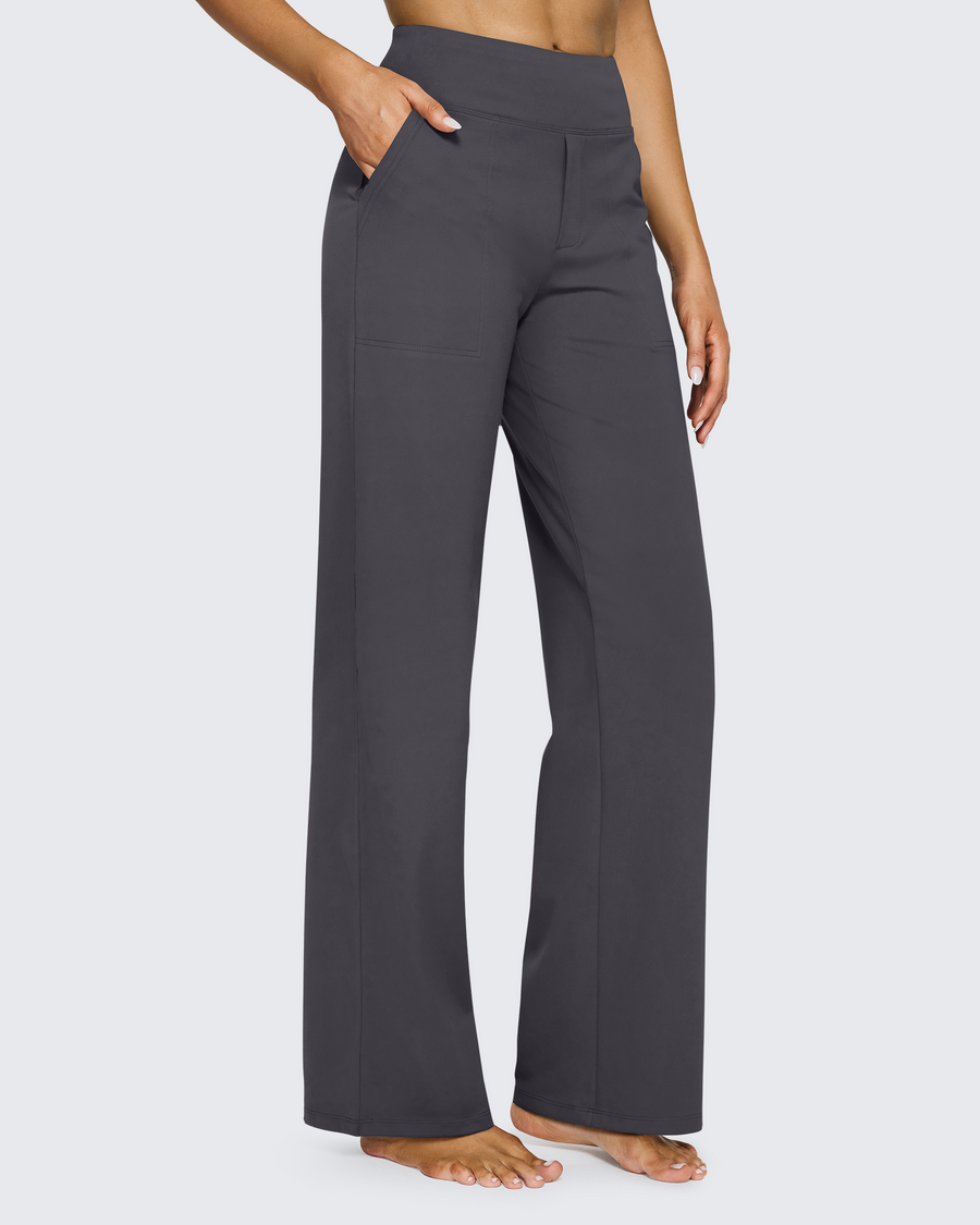 High-Waist Weite Hose — Office Fit