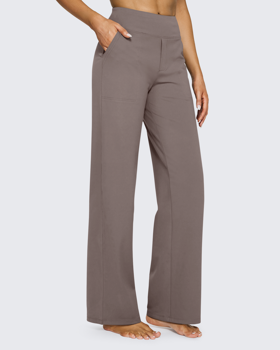 High-Waist Weite Hose — Office Fit