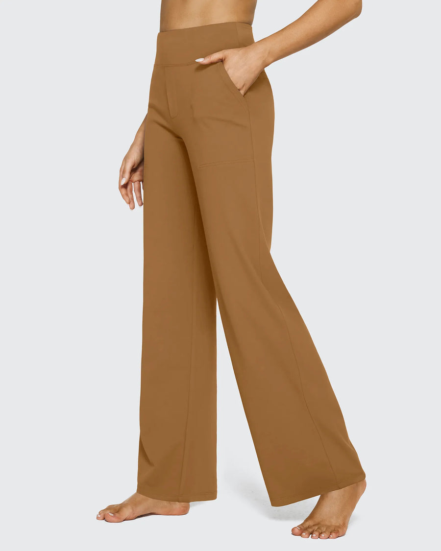 High-Waist Weite Hose — Office Fit