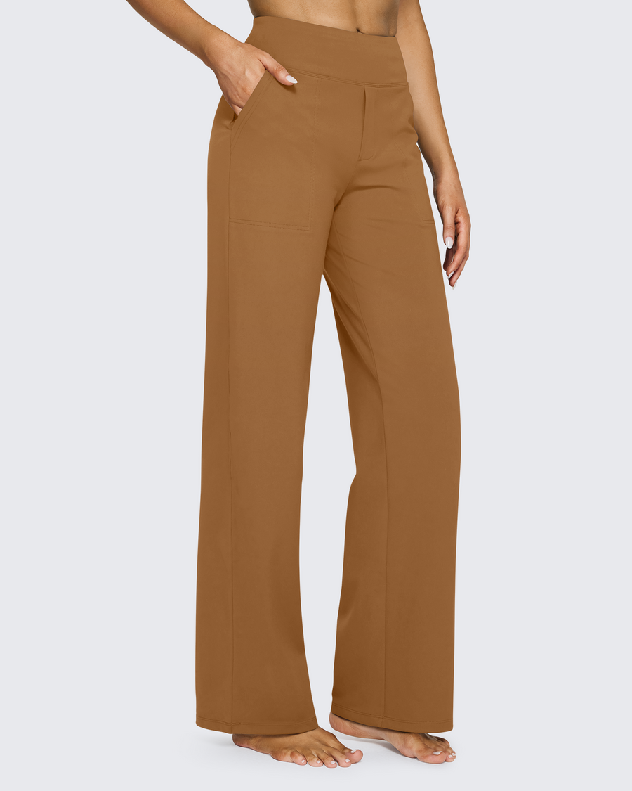 High-Waist Weite Hose — Office Fit