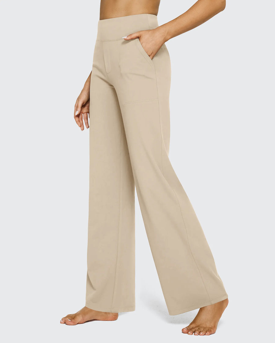 High-Waist Weite Hose — Office Fit
