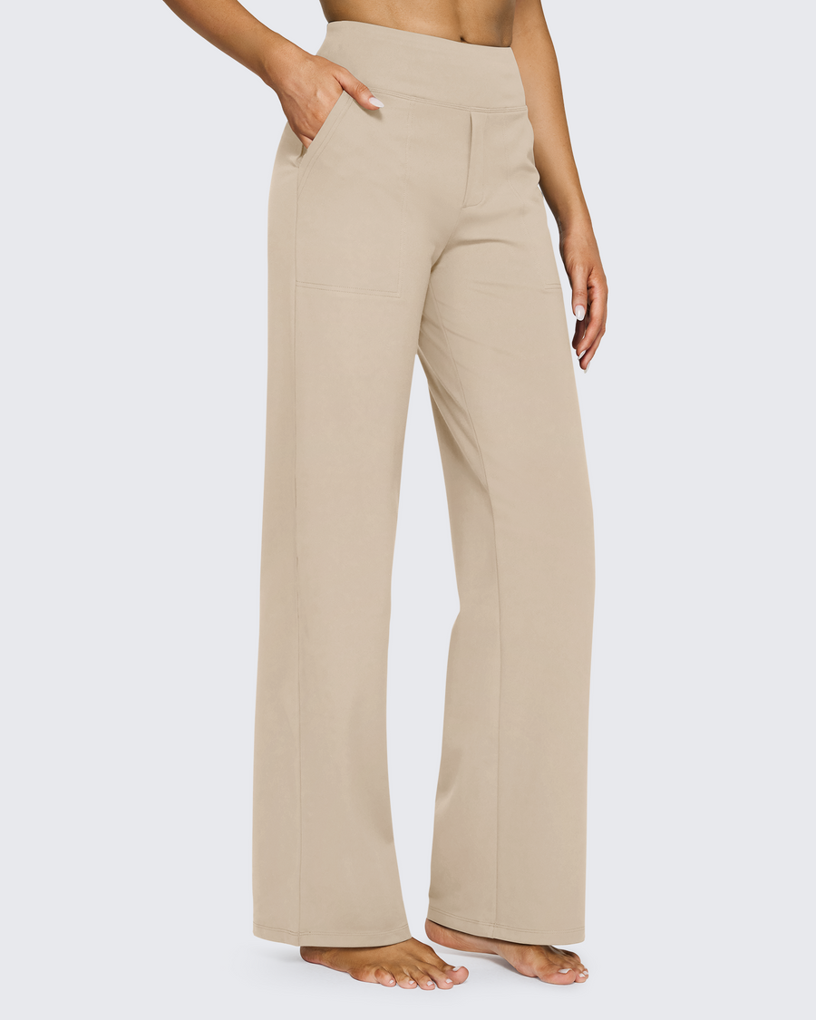 High-Waist Weite Hose — Office Fit