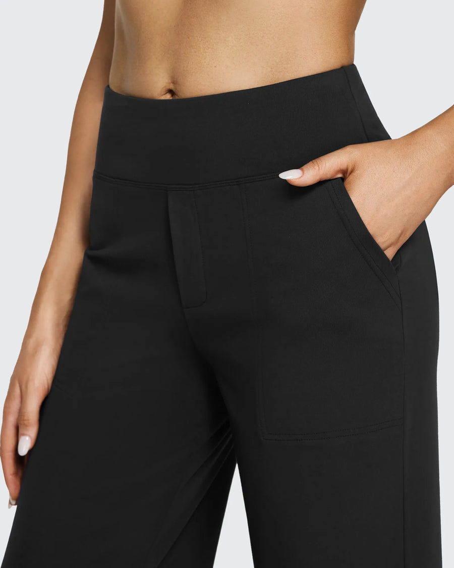 High-Waist Weite Hose — Office Fit