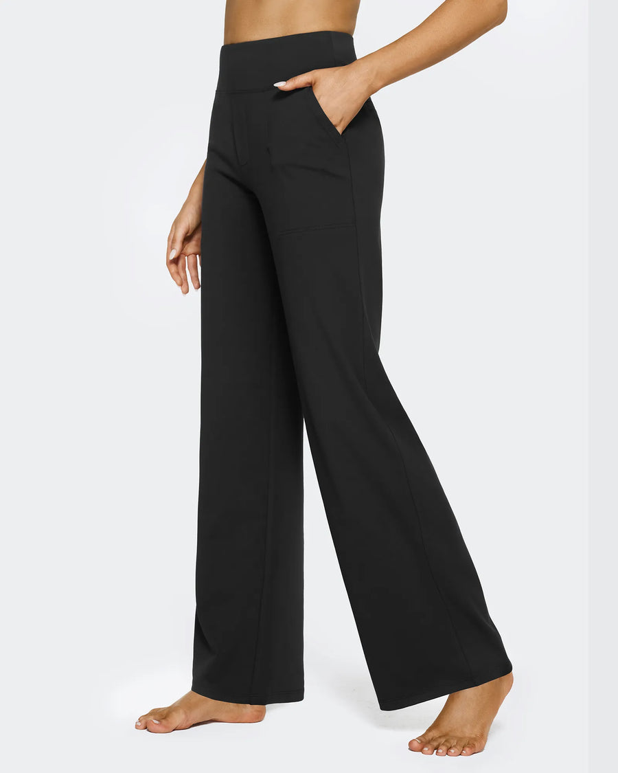 High-Waist Weite Hose — Office Fit