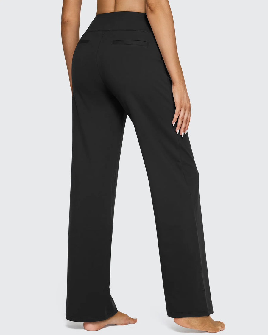 High-Waist Weite Hose — Office Fit
